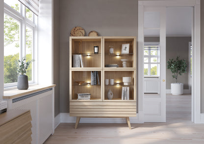 CASØ 777 Highboard with Round Legs 124CM