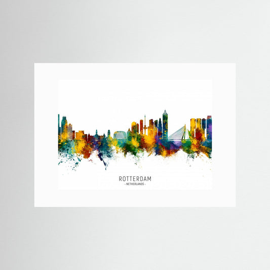 Rotterdam The Netherlands Skyline by Michael Tompsett
