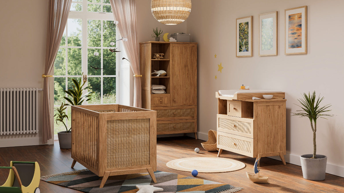 MARELIA BOIS Evolutive Bed 60X120 CM - From Crib to Toddler Bed