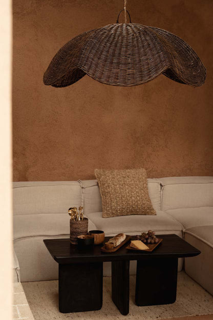 The Wave Pendant - Dark Walnut - L