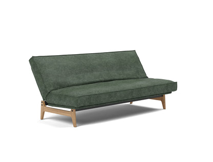ASLAK Sofa Bed Sharp Plus Cover, relaxed back position