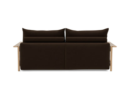 MALLOY WOOD Sofa Bed, back view