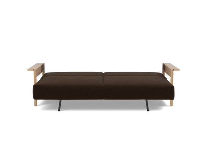 MALLOY WOOD Sofa Bed, bed position