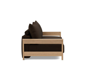 MALLOY WOOD Sofa Bed, side view
