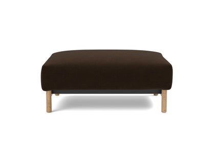 MALLOY WOOD Ottoman, front