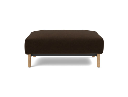 MALLOY WOOD Ottoman, front