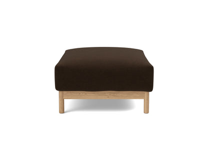 MALLOY WOOD Ottoman, side view