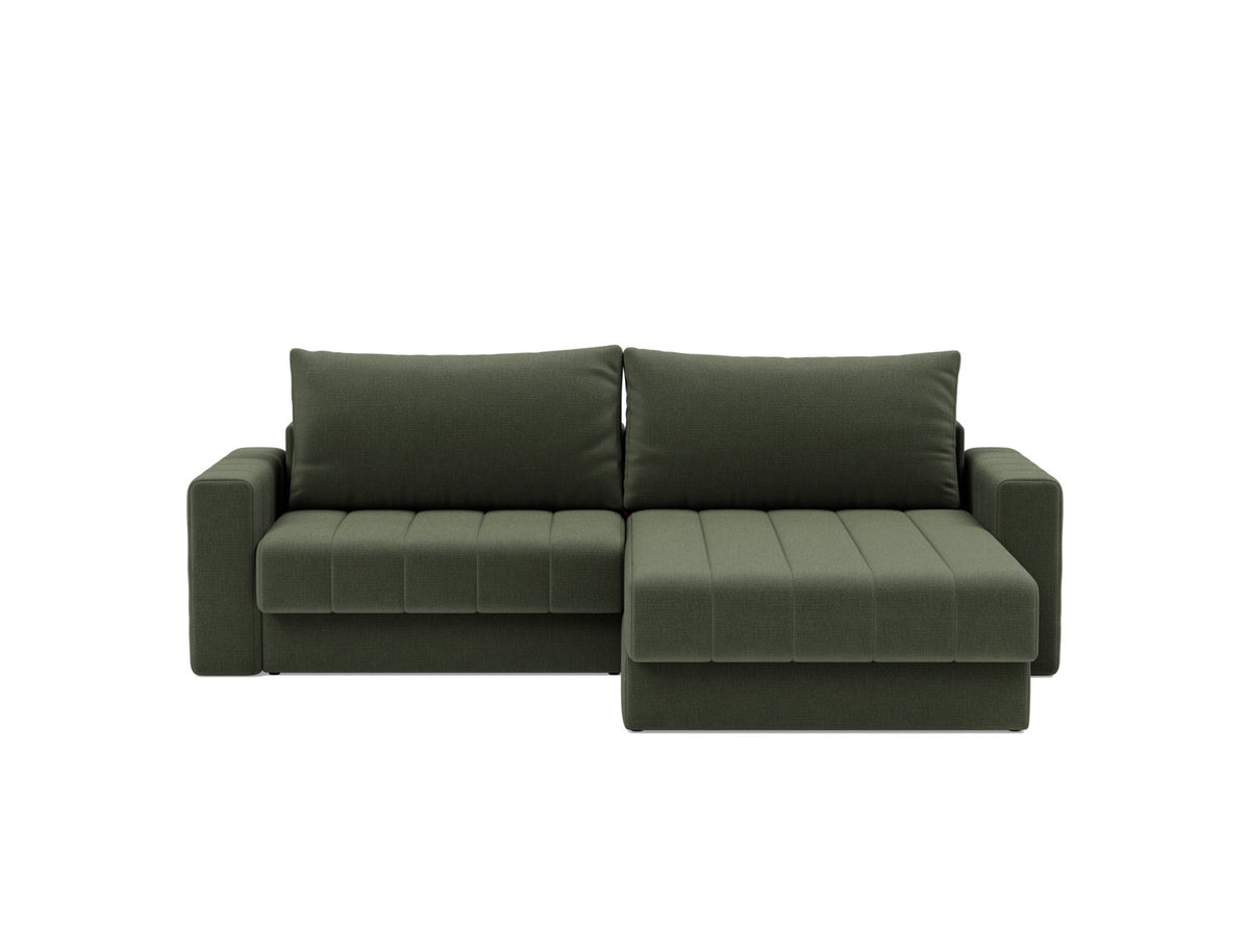 AKELLO Sofa Bed with Chaise and Arm Rests 143x200CM