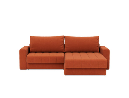 AKELLO Sofa Bed with Chaise and Arm Rests 143x200CM