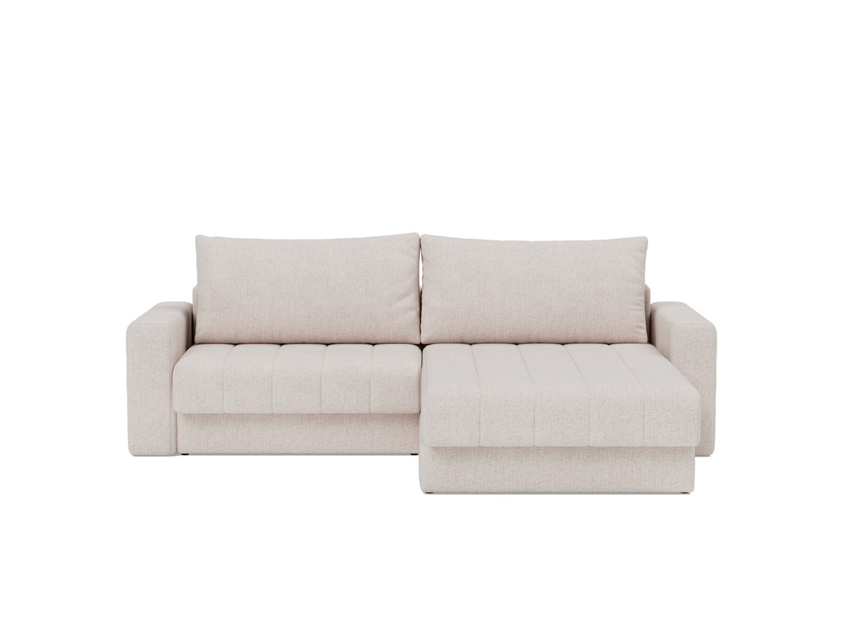 AKELLO Sofa Bed with Chaise and Arm Rests 143x200CM