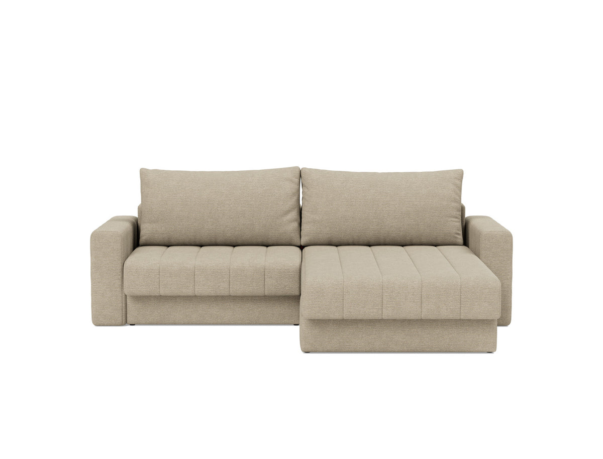 AKELLO Sofa Bed with Chaise and Arm Rests 143x200CM