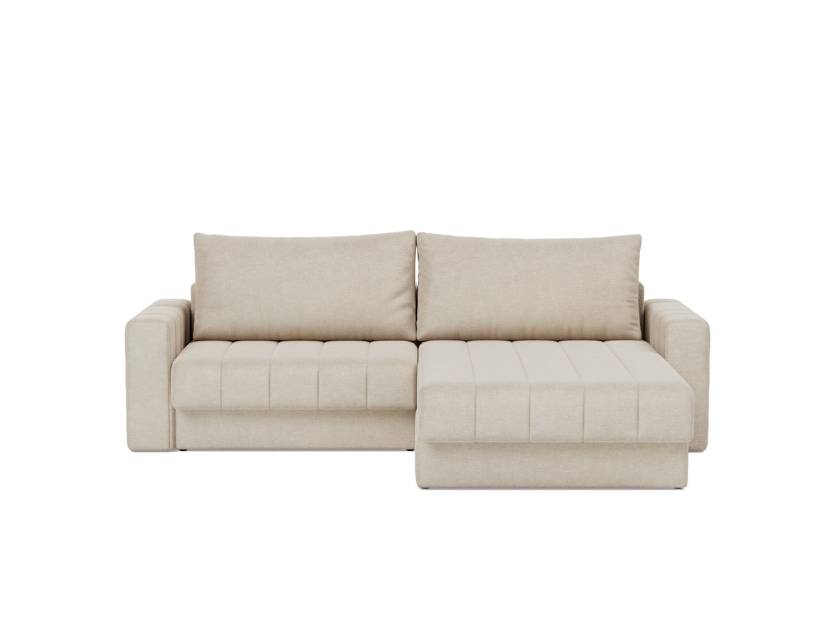AKELLO Sofa Bed with Chaise and Arm Rests 143x200CM