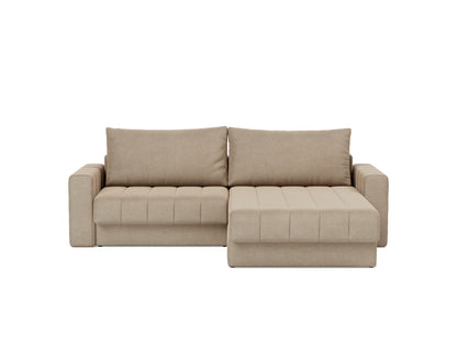 AKELLO Sofa Bed with Chaise and Arm Rests 143x200CM