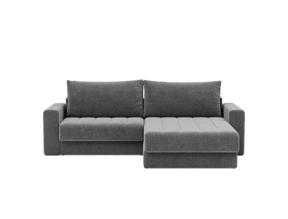 AKELLO Sofa Bed with Chaise and Arm Rests 143x200CM
