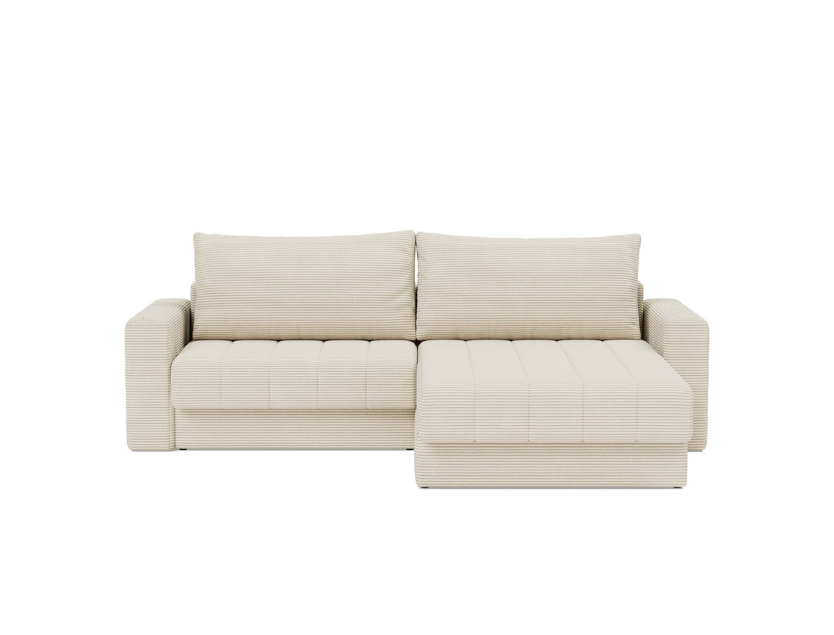 AKELLO Sofa Bed with Chaise and Arm Rests 143x200CM