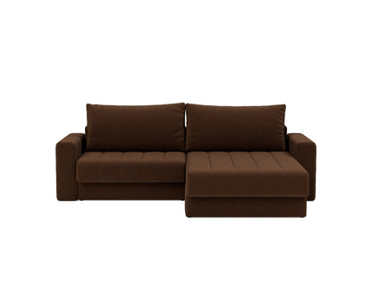 AKELLO Sofa Bed with Chaise and Arm Rests 143x200CM