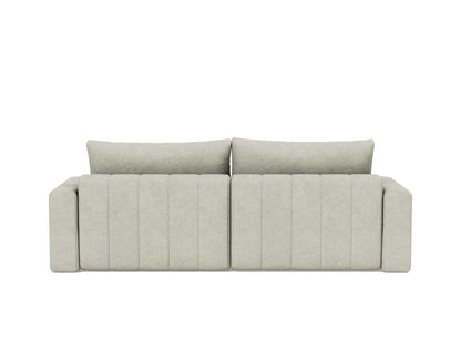 AKELLO Sofa Bed with Chaise and Arm Rests, back view