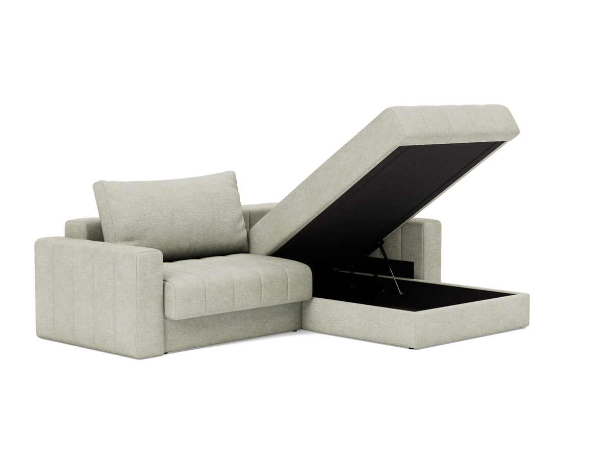 AKELLO Sofa Bed with Chaise and Arm Rests, lounge position