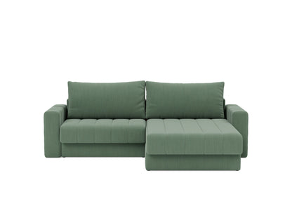 AKELLO Sofa Bed with Chaise and Arm Rests 143x200CM