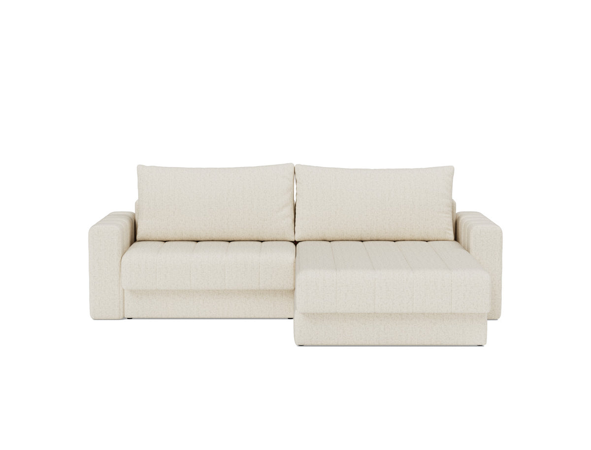AKELLO Sofa Bed with Chaise and Arm Rests 143x200CM