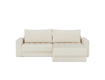 AKELLO Sofa Bed with Chaise and Arm Rests 143x200CM