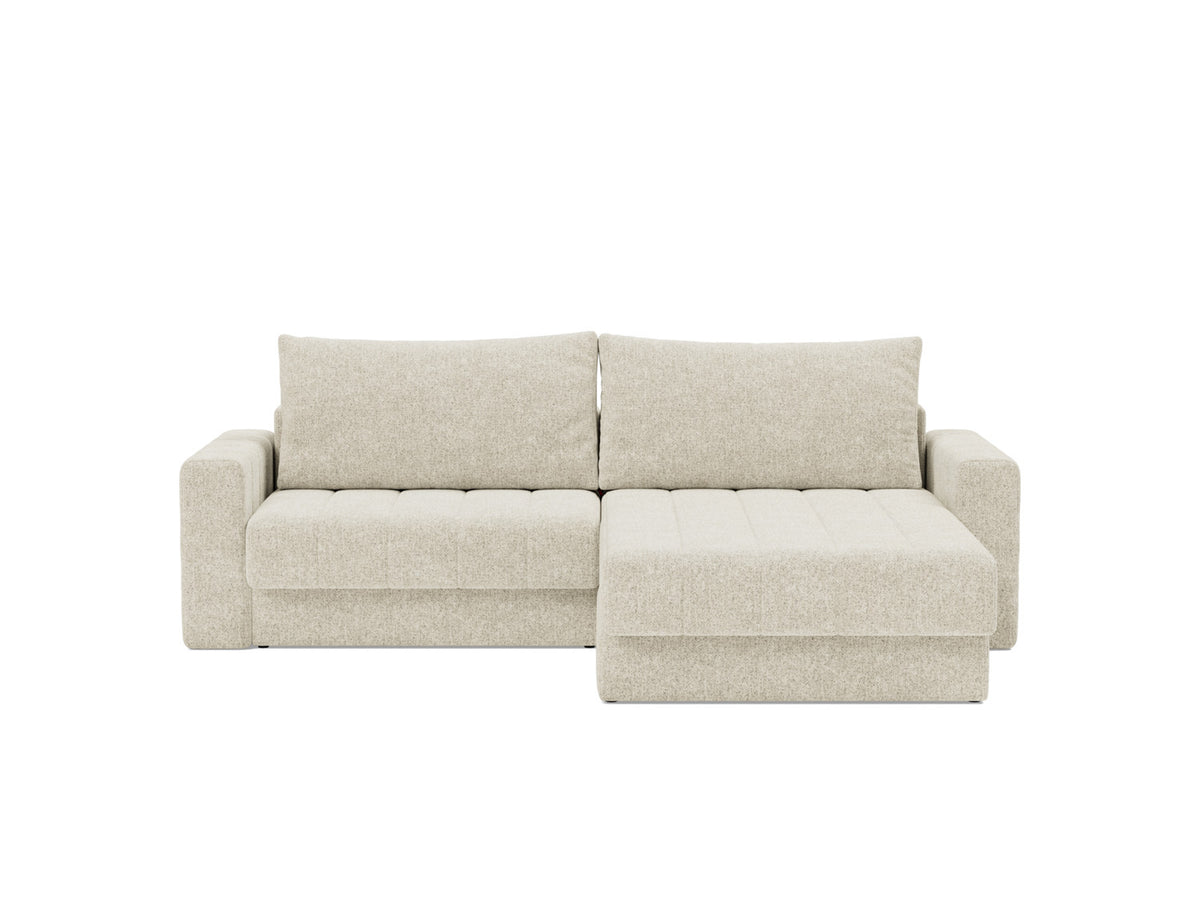AKELLO Sofa Bed with Chaise and Arm Rests 143x200CM