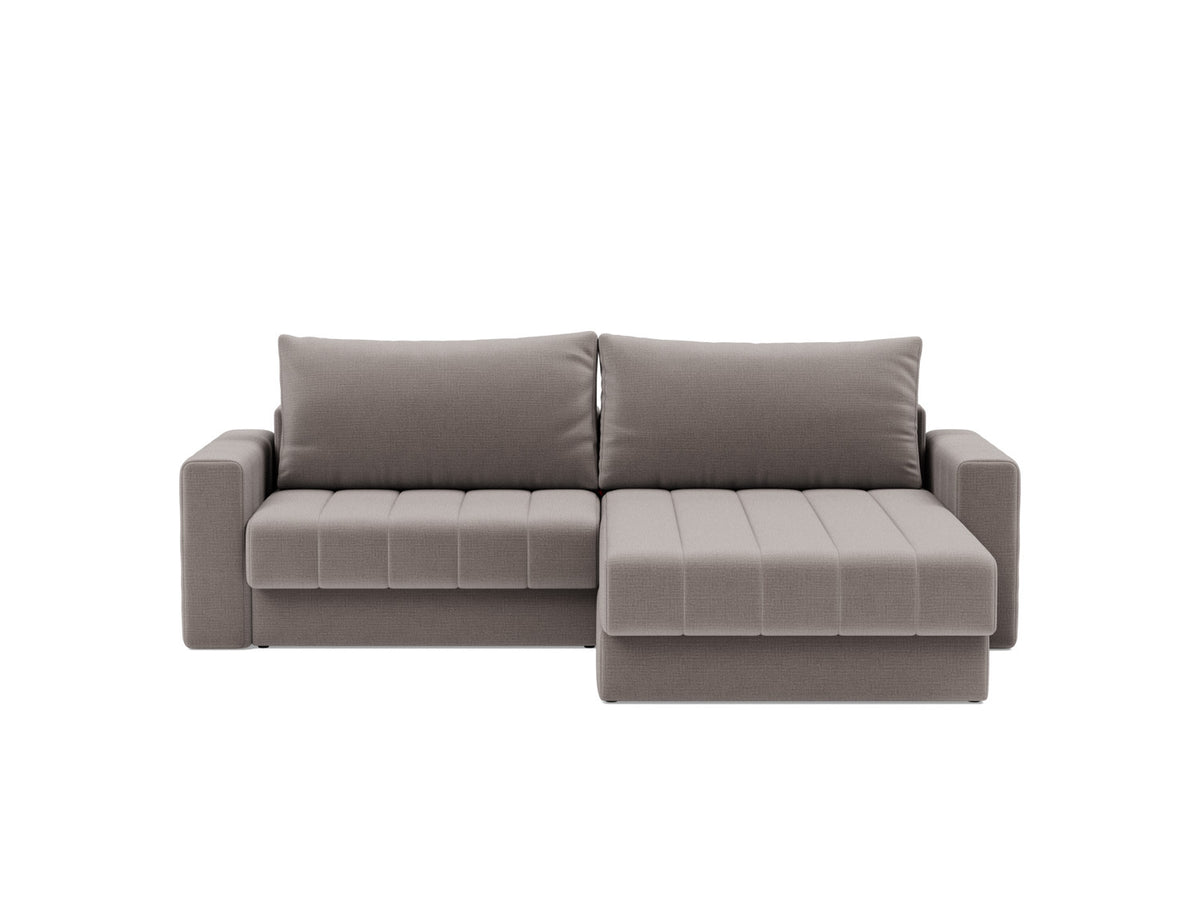 AKELLO Sofa Bed with Chaise and Arm Rests 143x200CM