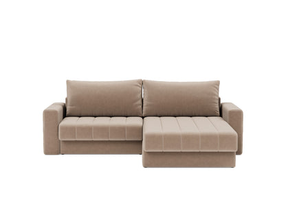 AKELLO Sofa Bed with Chaise and Arm Rests 143x200CM
