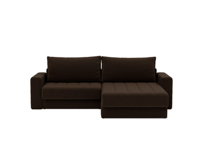 AKELLO Sofa Bed with Chaise and Arm Rests 143x200CM
