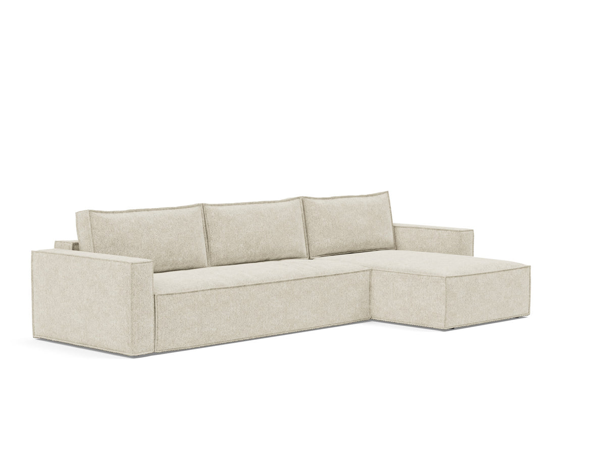 NEWILLA Sofa Bed with Chaise, 3/4 view