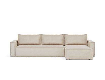NEWILLA Sofa Bed with Chaise 145x300CM
