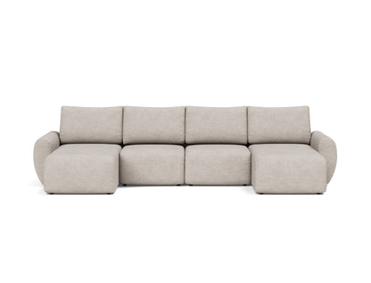 NORUM U-Shape Sofa Bed Curve Arms 150x320CM