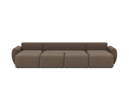 NORUM U-Shape Sofa Bed Curve Arms, bed position