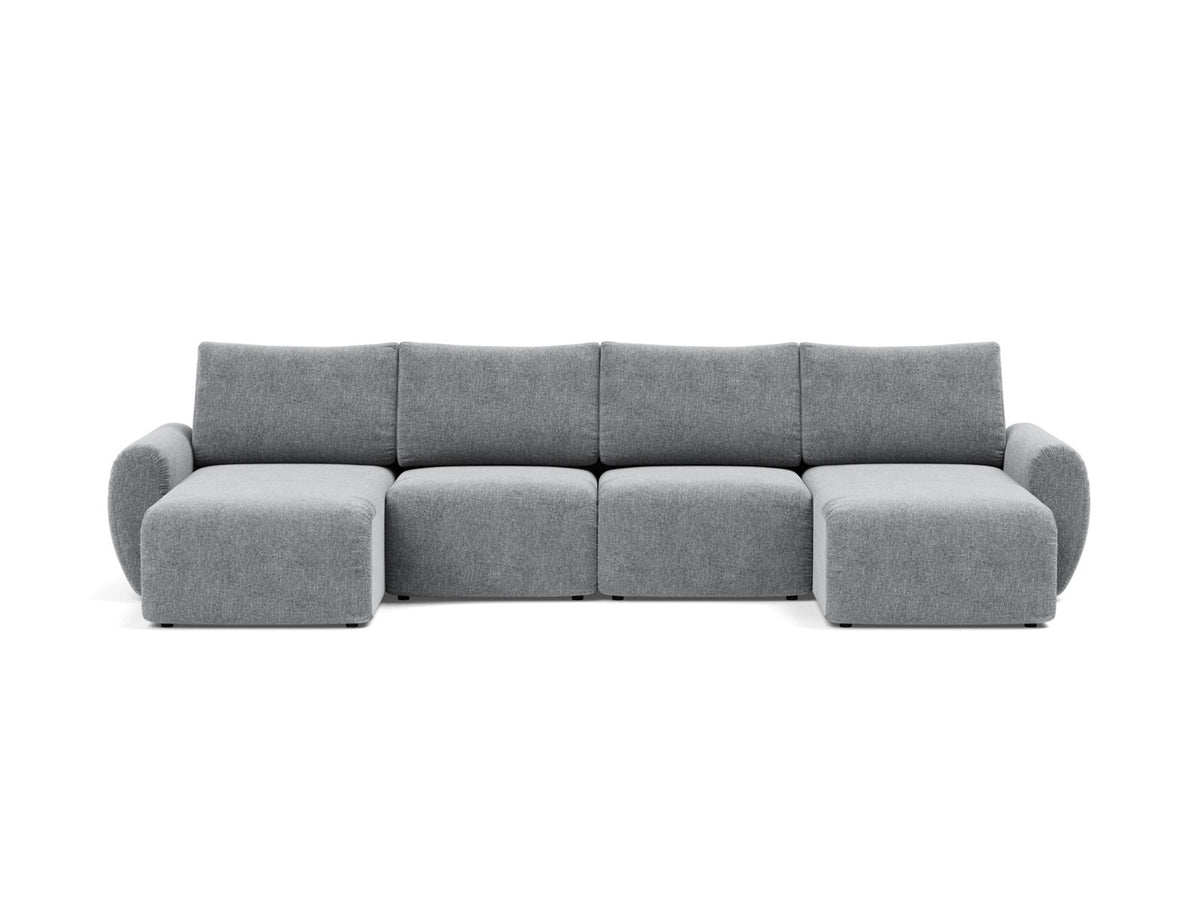 NORUM U-Shape Sofa Bed Curve Arms 150x320CM