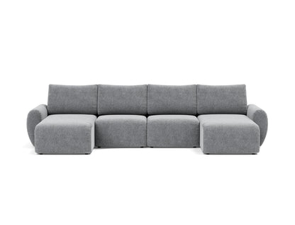 NORUM U-Shape Sofa Bed Curve Arms 150x320CM