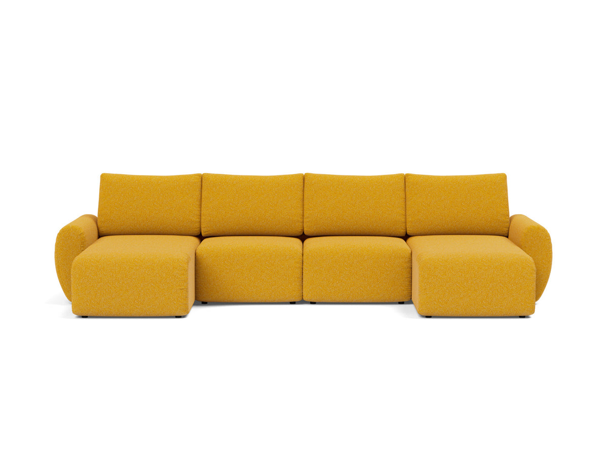 NORUM U-Shape Sofa Bed Curve Arms 150x320CM