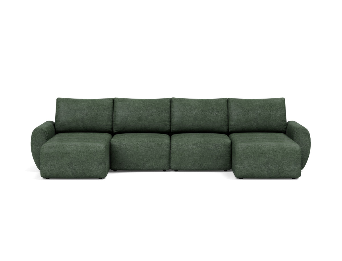 NORUM U-Shape Sofa Bed Curve Arms 150x320CM