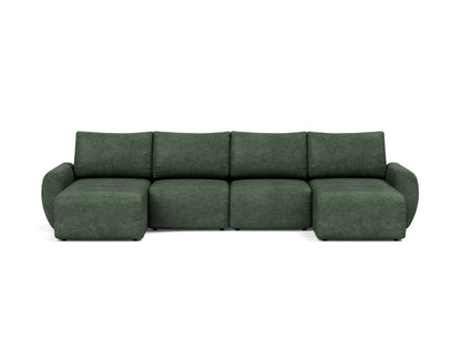 NORUM U-Shape Sofa Bed Curve Arms 150x320CM