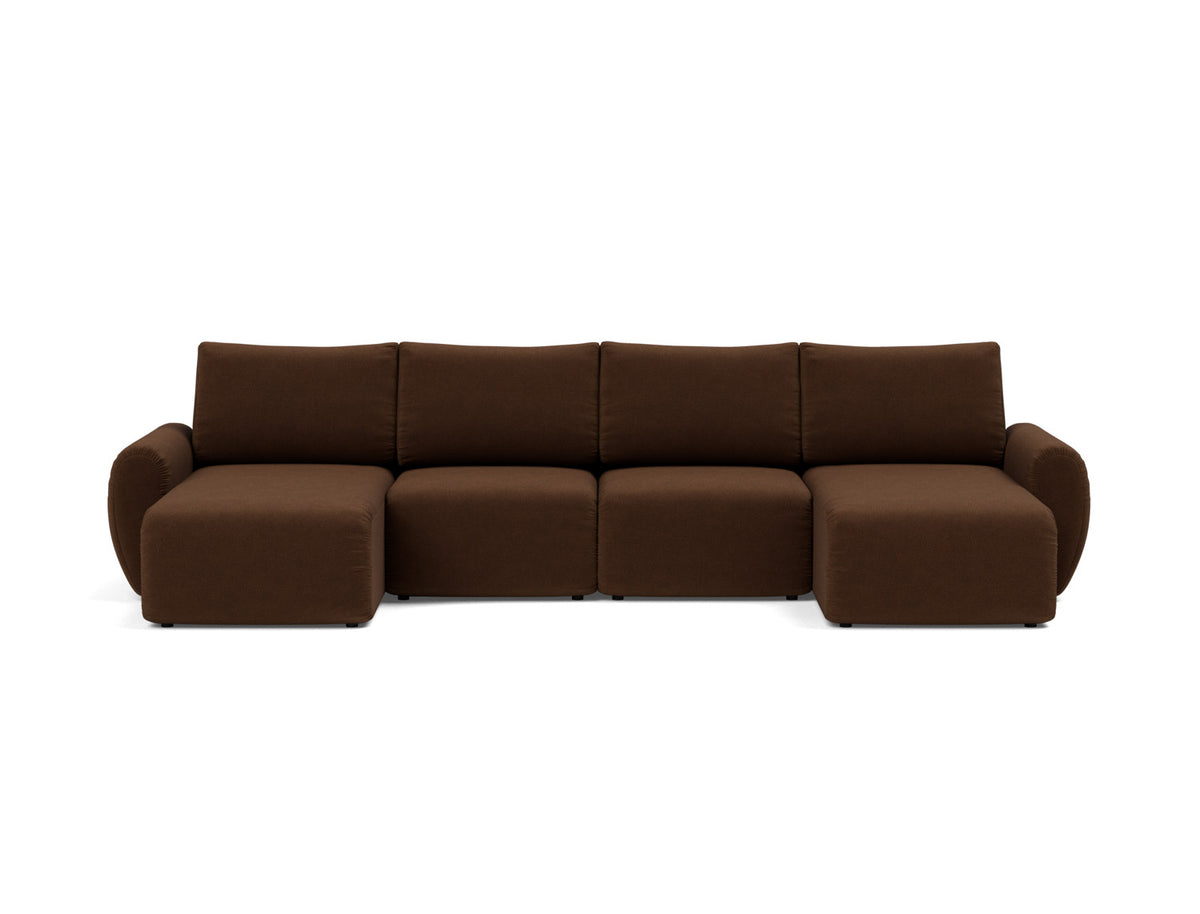 NORUM U-Shape Sofa Bed Curve Arms 150x320CM