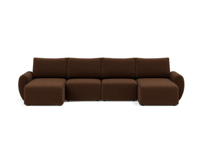 NORUM U-Shape Sofa Bed Curve Arms 150x320CM