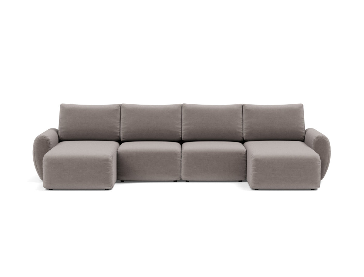 NORUM U-Shape Sofa Bed Curve Arms 150x320CM