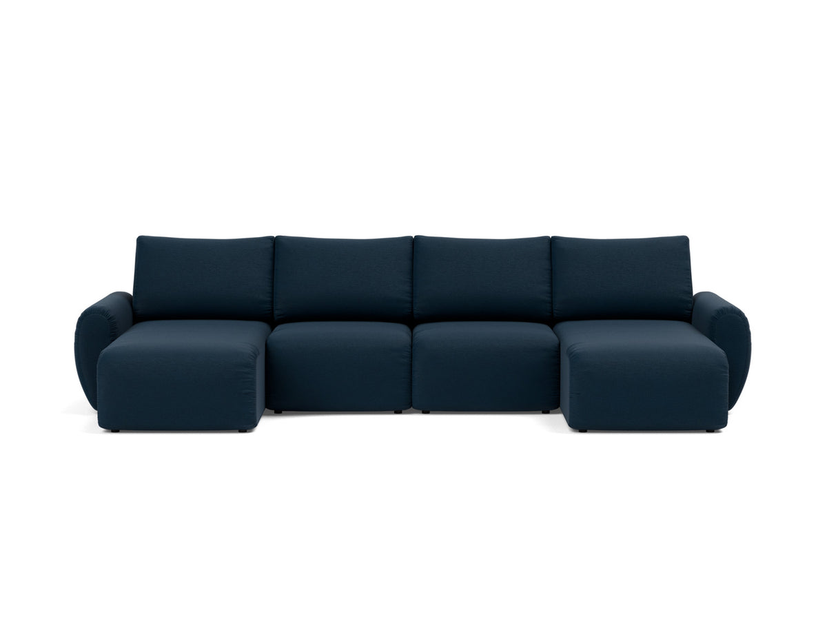 NORUM U-Shape Sofa Bed Curve Arms 150x320CM