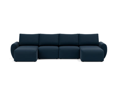 NORUM U-Shape Sofa Bed Curve Arms 150x320CM