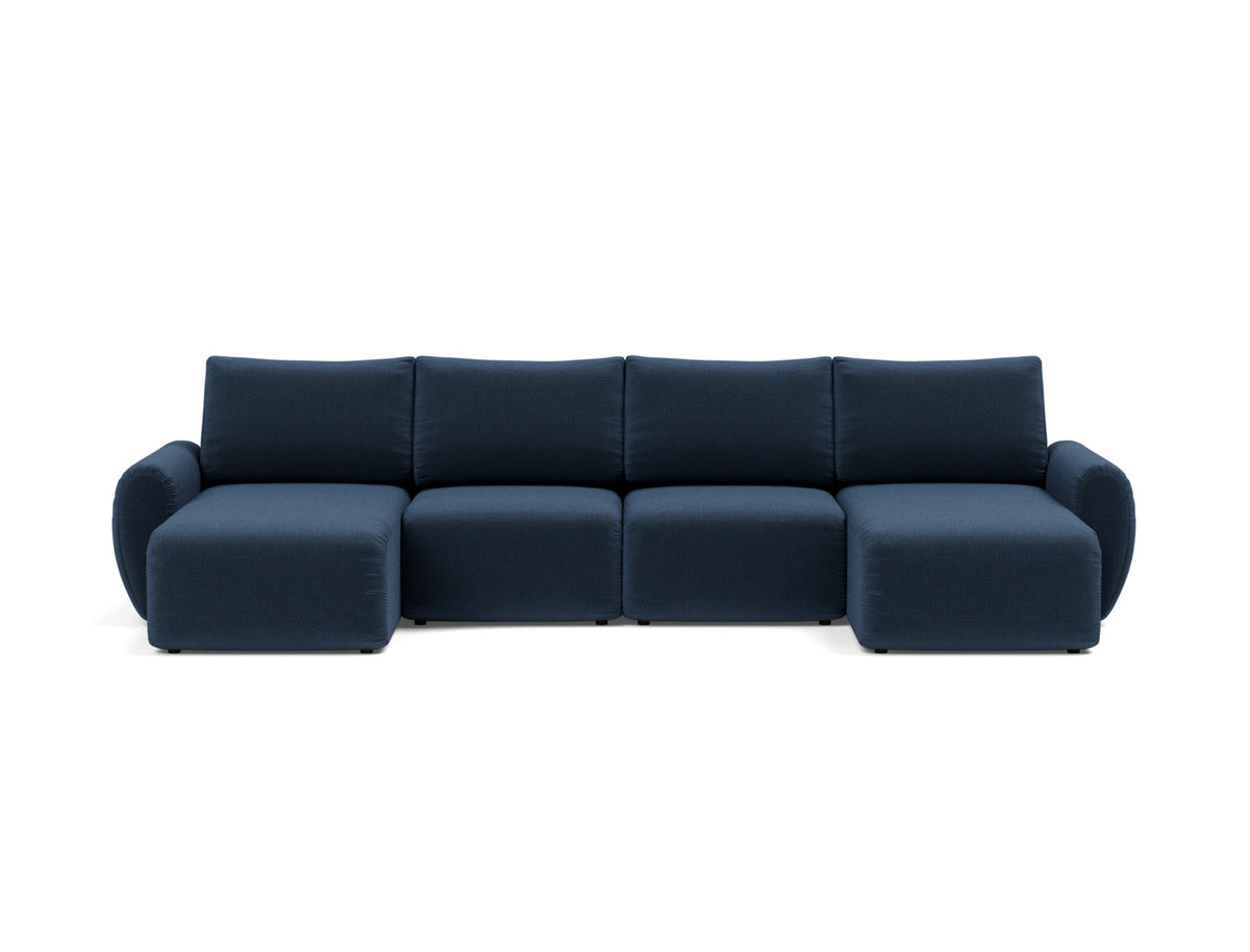 NORUM U-Shape Sofa Bed Curve Arms 150x320CM