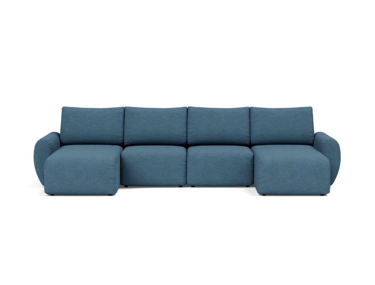 NORUM U-Shape Sofa Bed Curve Arms 150x320CM