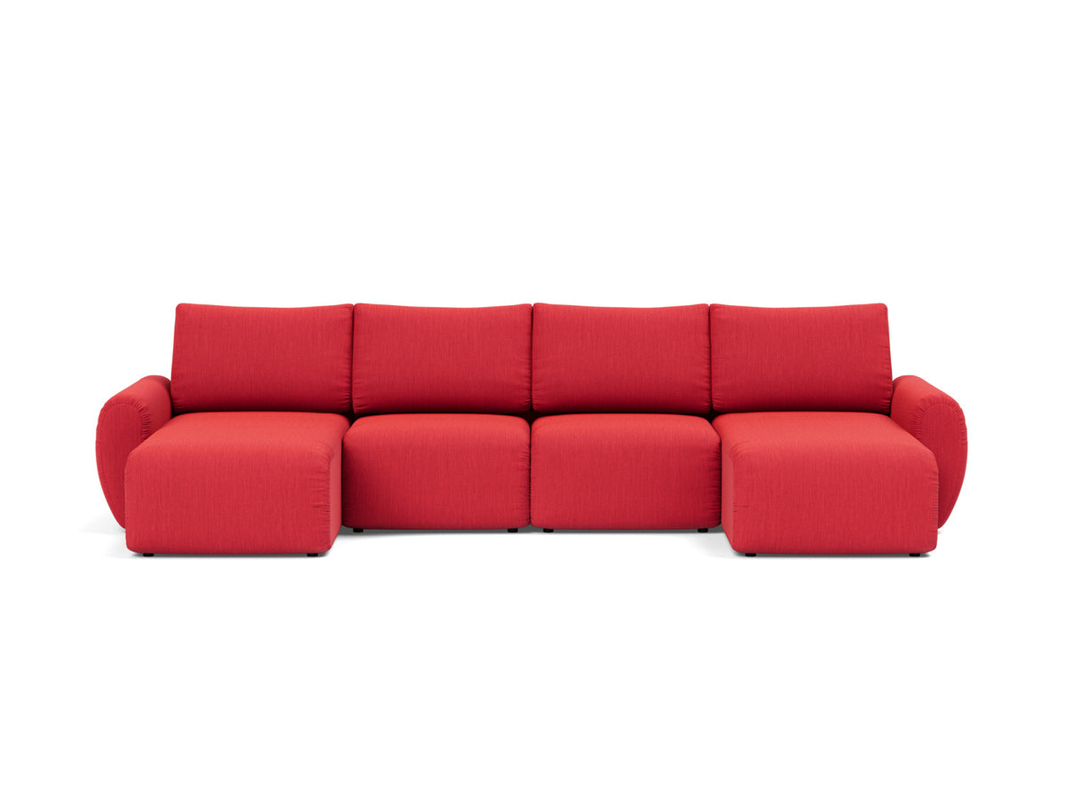 NORUM U-Shape Sofa Bed Curve Arms 150x320CM