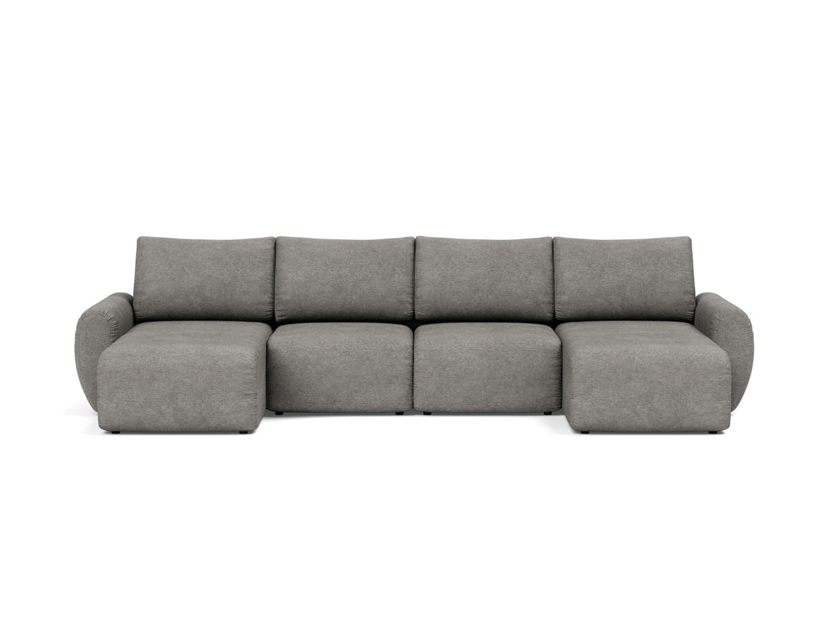 NORUM U-Shape Sofa Bed Curve Arms 150x320CM