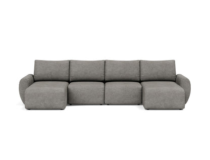 NORUM U-Shape Sofa Bed Curve Arms 150x320CM