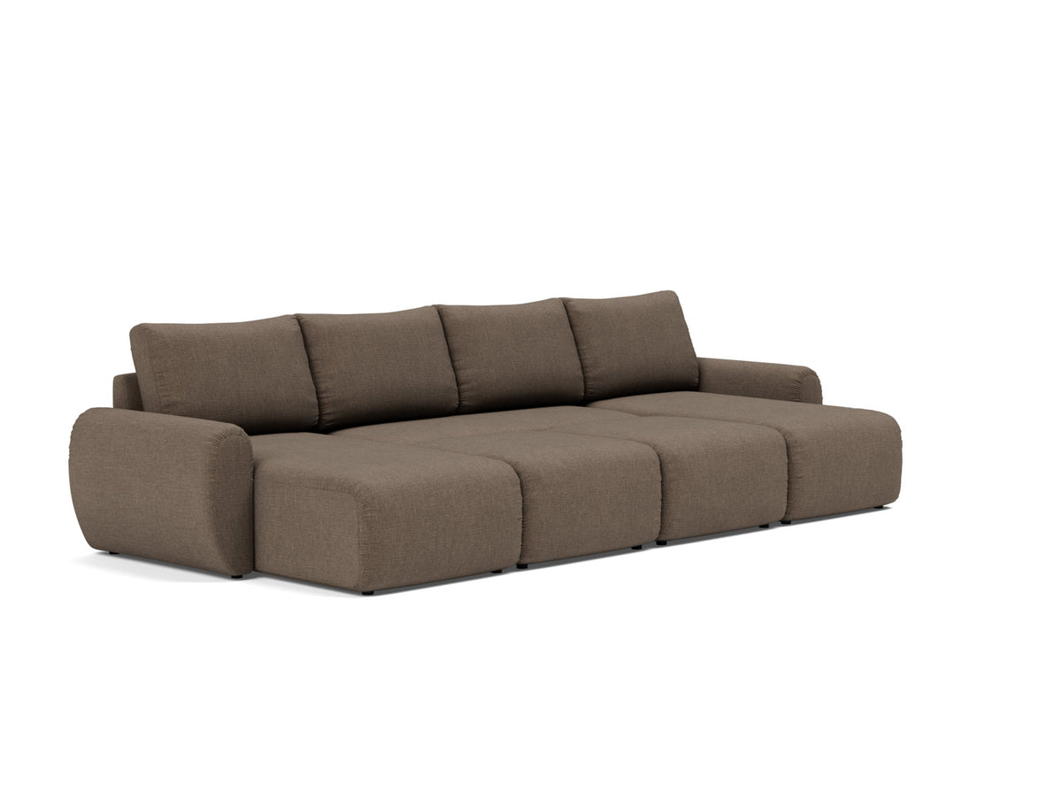 NORUM U-Shape Sofa Bed Curve Arms, family lounger position