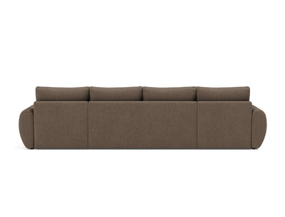 NORUM U-Shape Sofa Bed Curve Arms, back view